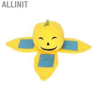 Allinit Dog  Toys Cute Pumpkin Shape Leak  Puzzle Decompression Stuffing Puppy Teething Chew Toy for Dogs Pets