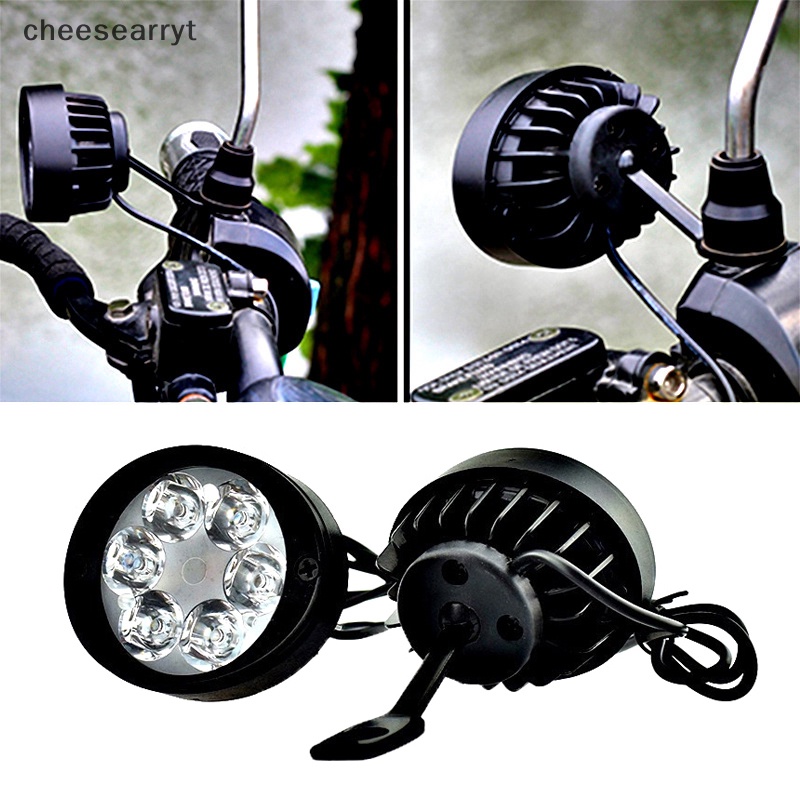 chee-ชุดไฟตัดหมอก-led-6-ดวง-12v-85v-สําหรับรถจักรยานยนต์-2-ชิ้น