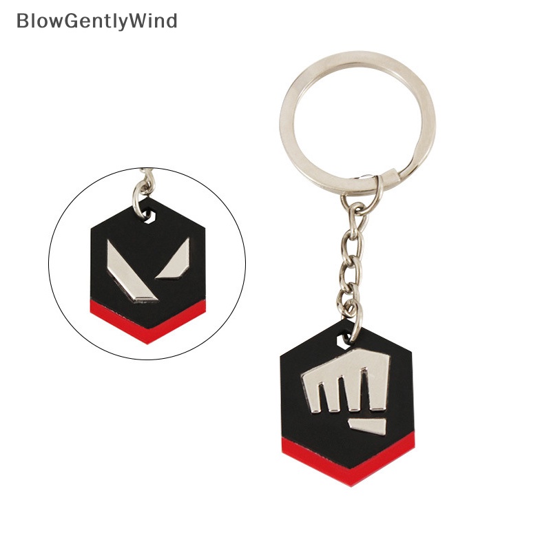 blowgentlywind-พวงกุญแจโลหะ-จี้โลโก้เกม-valorant-bgw