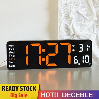 [Deceble.th] นาฬิกาดิจิทัล LED 10 ความเร็ว 13 นิ้ว สําหรับตกแต่งห้องนั่งเล่น