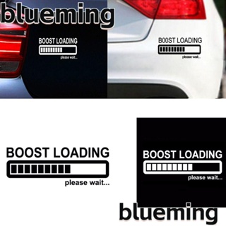 Blueming2 สติกเกอร์ไวนิลสะท้อนแสง ลายตลก สําหรับติดตกแต่งรถยนต์ JDM Turbo
