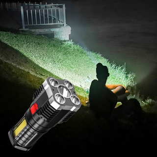 5 Nuclear Explosion Camping Super Bright Handheld Night Waterproof Portable Long 4 Lighting Modes Led Flashlight