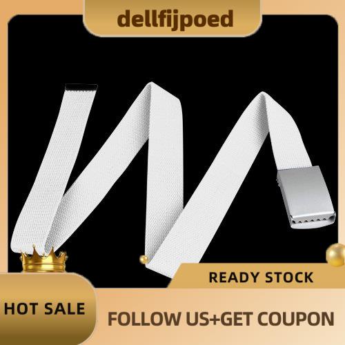 dellfijpoed-เข็มขัดผ้าใบ-ผ้าฝ้าย-สีขาว