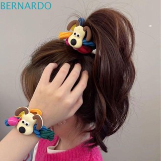 Bernardo ยางรัดผม ประดับลูกปัด ลายการ์ตูนบัดดี้ สีรุ้ง แฟชั่นสไตล์เกาหลี สําหรับสุนัข ผู้หญิง เด็ก