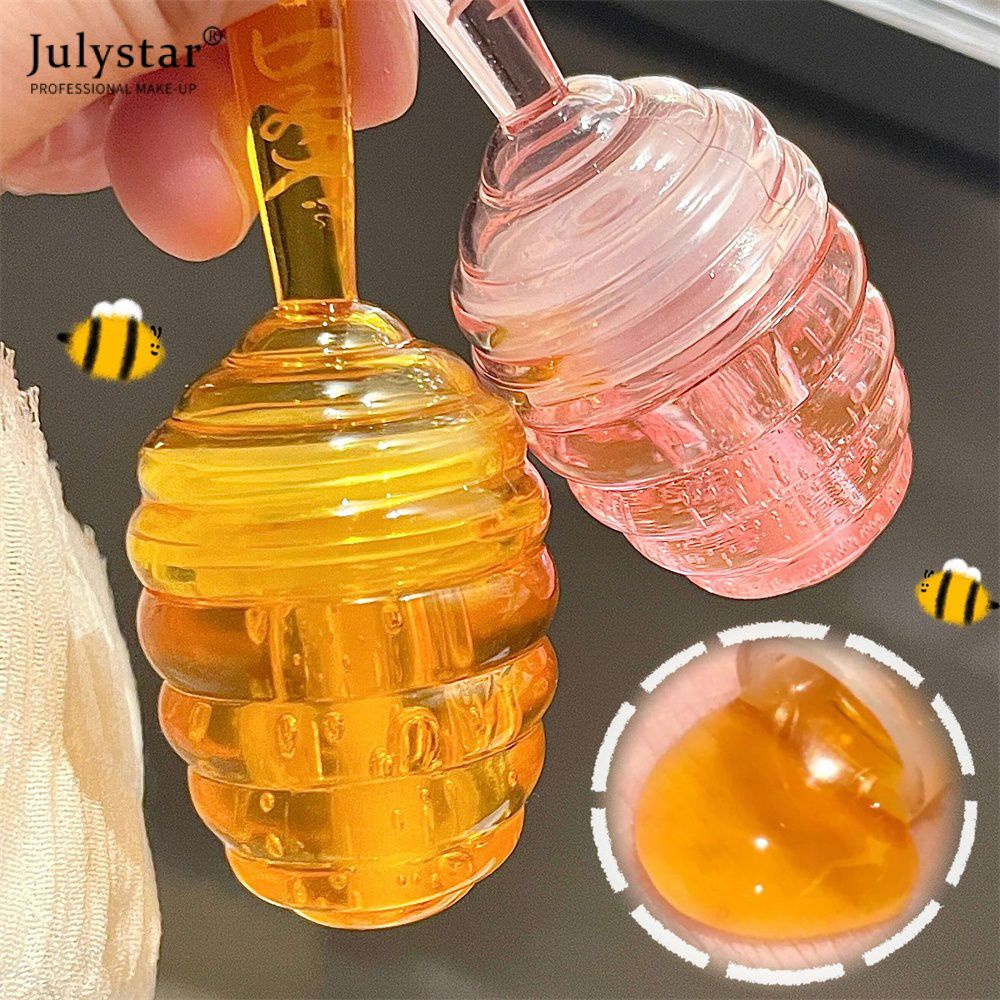 julystar-dixi-small-honey-pot-lip-oil-moisturizes-lip-pattern-water-lip-balm-doodle-lip-student-fair-ราคา