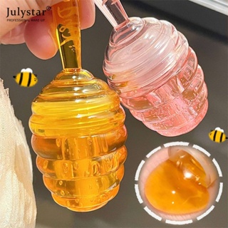 JULYSTAR Dixi Small Honey Pot Lip Oil Moisturizes Lip Pattern Water Lip Balm Doodle Lip Student Fair ราคา