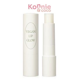 Nacific Vegan Lip Glow 3.9g #01 Clear นาซิฟิค ลิปบาล์มวีแกน เนื้อนุ่มที่มาในโทนสีธรรมชาติ.