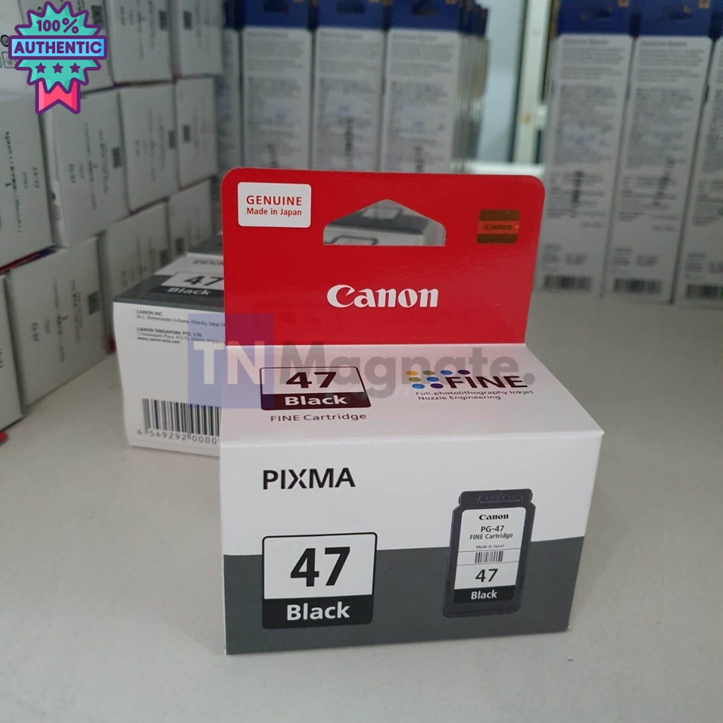 หมึกพิมพ์ Canon Ink Cartridge PG 47 Black:ดำ - 1 กล่อง | Shopee Thailand