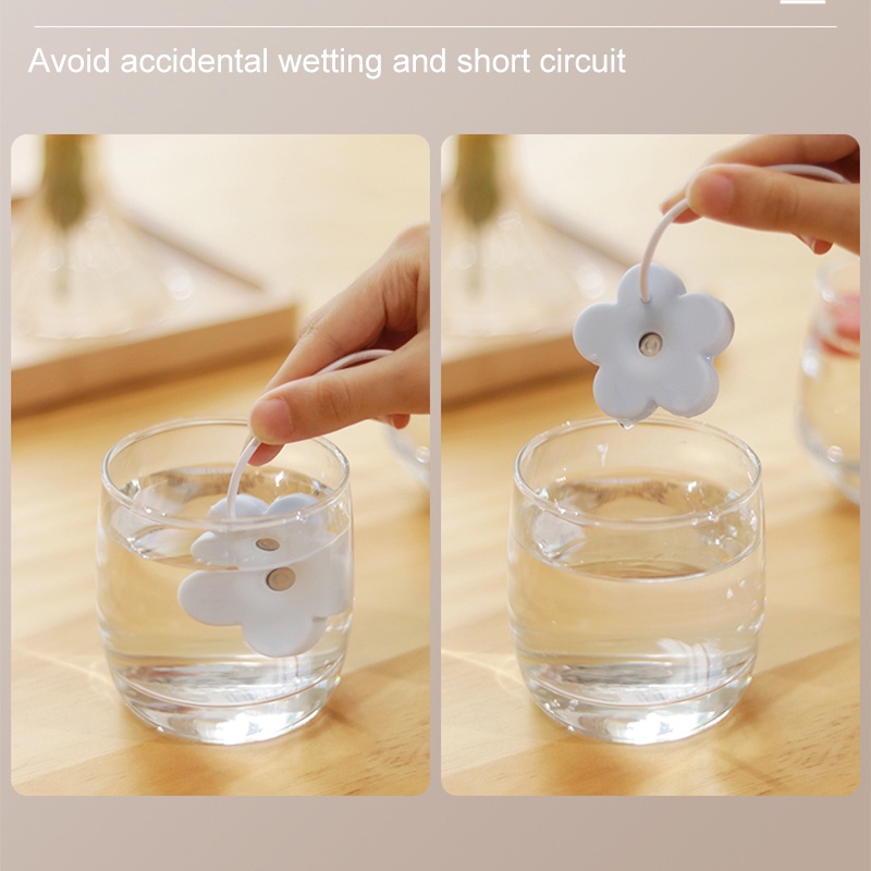 Mini Flower Humidifier แบบพกพา USB Water Mist Diffuser Air Fresher ...