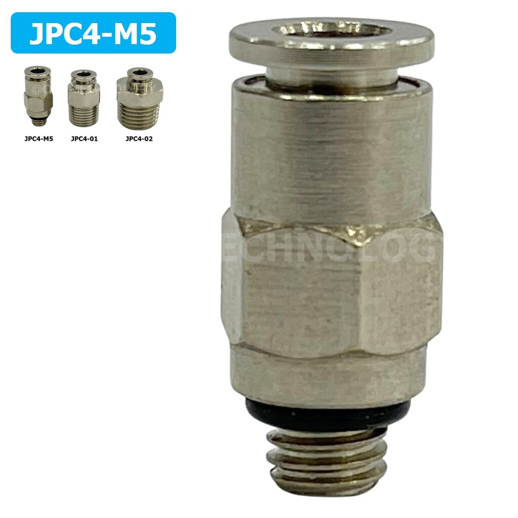 (1ชิ้น) JPC4-M5 ข้อต่อลมสแตนเลสเกลียวนอก ข้อต่อลมเกลียวนอก ข้อต่อลม ...