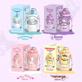 ถ้วยสูญญากาศการ์ตูน Sanrio กระบอกน้ำเด็กถ้วยน้ำแบบพกพา