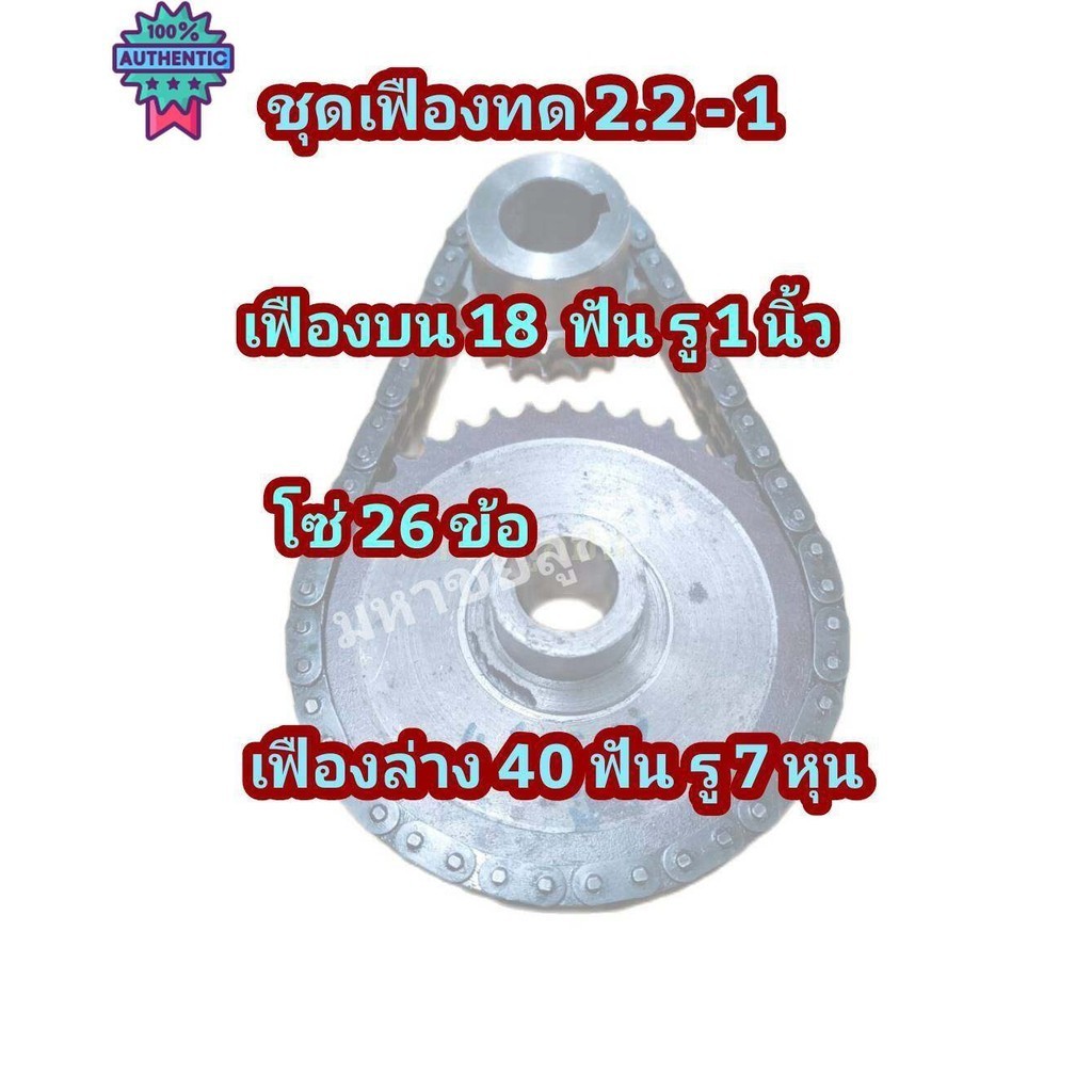 ชุดเฟืองทด 2.2-1 เฟือง2แถว ชุดเฟืองเรือหางยาว เฟืองทดรอ ทดฮอนด้า เฟือง ...
