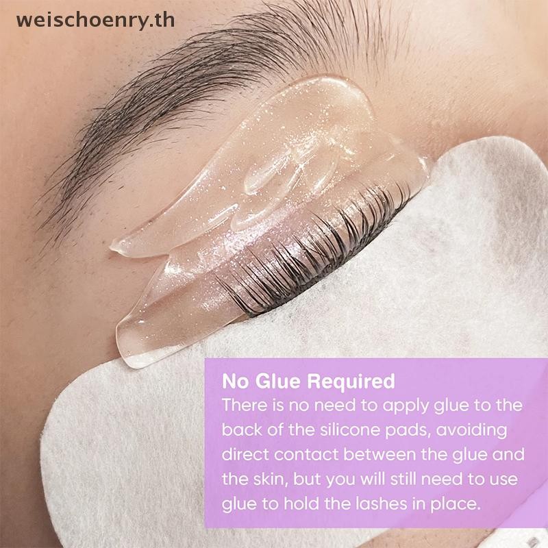 Ww 4 คู่กาวฟรีซิลิโคน Eyelash Perm Rod Sticky Lash Lift Pads 3D Eyelash ...