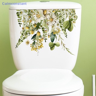 Ca&gt; สติกเกอร์ติดผนัง ลายดอกไม้ พืชสีเขียว มีกาวในตัว สําหรับตกแต่งห้องน้ํา ห้องนั่งเล่น ตู้ บ้าน