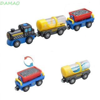 Damao ชุดของเล่นรางรถไฟไฟฟ้า แบบไม้ DIY ของขวัญวันเกิด สําหรับแม่ และลูก