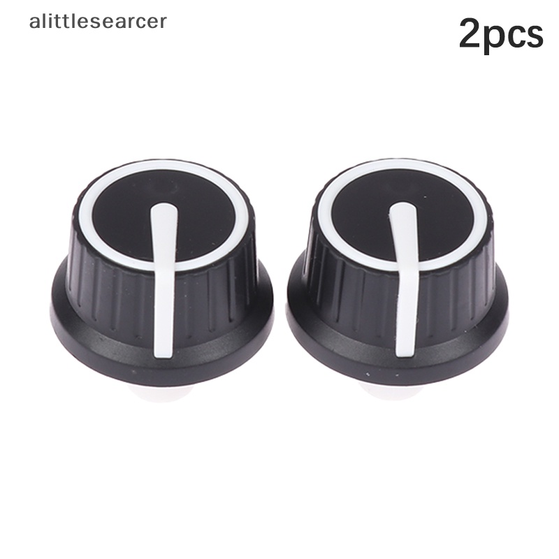 alittlesearcer-ลูกบิดโพเทนชิโอมิเตอร์-เพลายาง-สีดํา-สีขาว-25-25-5-มม-en-2-ชิ้น
