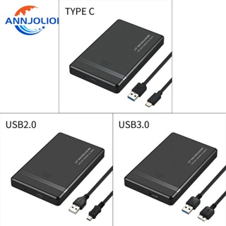 Ann กล่องฮาร์ดไดรฟ์ภายนอก Type C USB2 0 3 0 สําหรับเคส SSD 2 5 นิ้ว