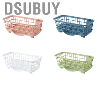 Dsubuy Dish Drying Rack Plastic Kitchen Utensils Drainer Detachable Base Dinnerware Organizer For  Chopstick