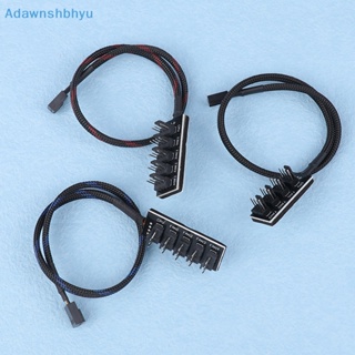 Adhyu สายเคเบิลอะแดปเตอร์แยกพัดลมระบายความร้อน CPU 1 เป็น 4 Pins TX4 PWM