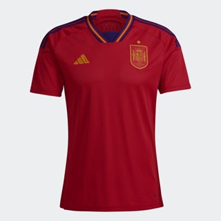 adidas ฟุตบอล เสื้อฟุตบอลชุดเหย้า Spain 22 ผู้ชาย สีแดง HL1970