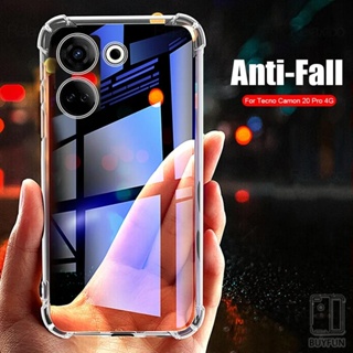 Clear Airbags Shockproof Cover For Tecno Camon 20 Pro 5G 4G TPU Soft Case Anti-Knock Protect shell