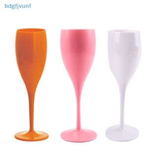 Bdgf แก้วแชมเปญ พลาสติก ปลอดภัย สีขาว สําหรับใส่ไวน์ เบียร์ วิสกี้ ร้านอาหาร