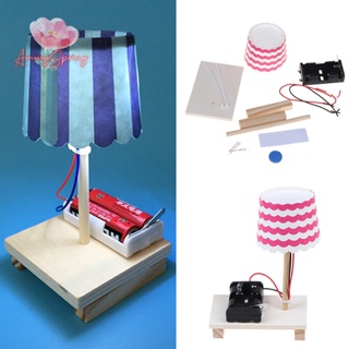 Amongspring&gt; ชุดของเล่นโคมไฟตั้งโต๊ะ ขนาดเล็ก DIY สําหรับเด็ก ทดลองวิทยาศาสตร์