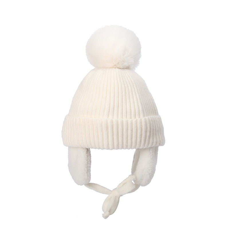 หมวกบีนนี่-ผ้าวูลถัก-ให้ความอบอุ่น-สีพื้น-เหมาะกับฤดูหนาว-สําหรับเด็กผู้ชาย-และเด็กผู้หญิง-อายุ-1-5-ปี