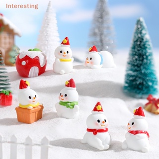 [Interesting] ตุ๊กตาหิมะเรซิ่น ขนาดเล็ก สําหรับตกแต่งบ้านตุ๊กตา เทศกาลปีใหม่