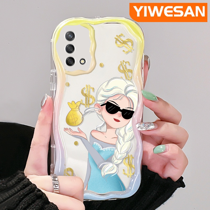 เคสโทรศัพท์มือถือ-ซิลิโคนนุ่ม-ใส-กันกระแทก-ลายการ์ตูนเอลซ่าน่ารัก-สําหรับ-oppo-a74-4g-a95-4g-f19-f19s-reno-6-lite