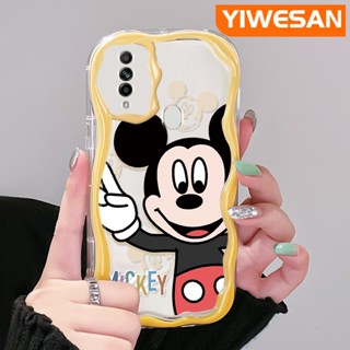 เคสโทรศัพท์มือถือ ซิลิโคนใส กันกระแทก ลายการ์ตูนมิกกี้เมาส์น่ารัก สีครีม สําหรับ OPPO A31 2020 A8