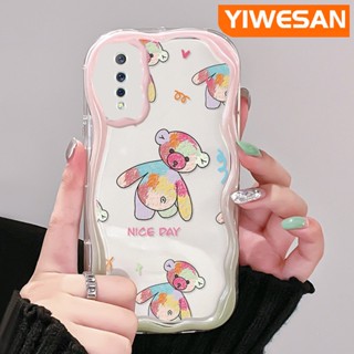 สําหรับ VIVO S1 Pro เคสแฟชั่น Nice Day Bear Pattern ดีไซน์ใหม่ เนื้อครีม ขอบคลื่น นิ่ม ใส กันกระแทก เคสโทรศัพท์