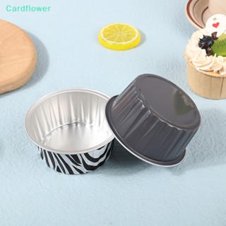 &lt;Cardflower&gt; ถ้วยฟอยล์อลูมิเนียม ทรงกลม พร้อมฝาปิด DIY สําหรับทําคัพเค้ก มัฟฟิน ขนมหวาน ตกแต่งงานแต่งงาน วันเกิด ลดราคา 10 ชิ้น