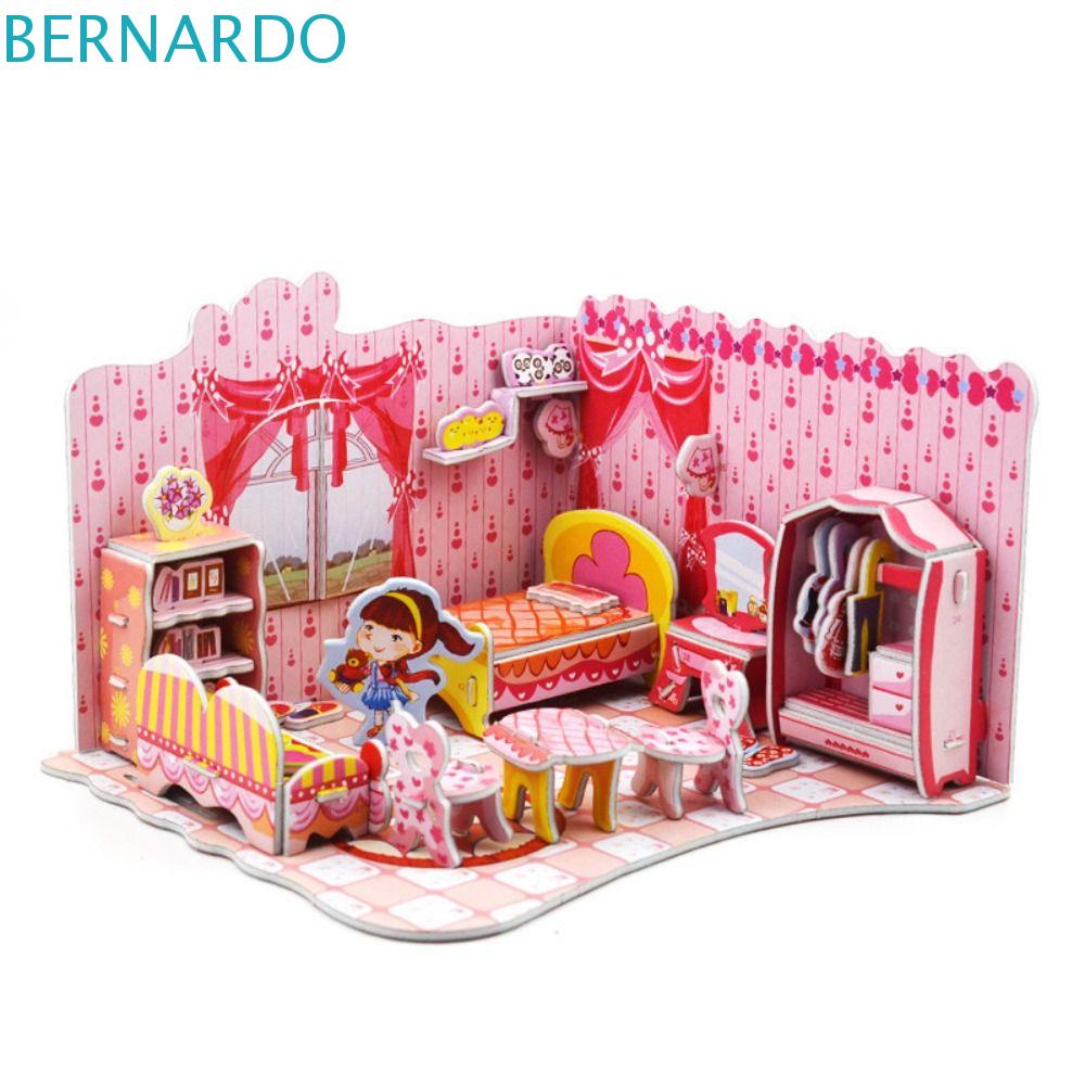 bernardo-โมเดลบ้านปราสาท-3d-ขนาดเล็ก-ของขวัญ-สําหรับเด็ก