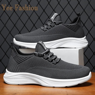 YEE Fashion รองเท้าผ้าใบผู้ชาย รองเท้าลำลองผู้ชาย  ท้าผ้าใบแฟชั่น สไตล์เกาหลี กีฬากลางแจ้ง ทำงาน ท้าลำลอง XYD2390VSI 37Z230912