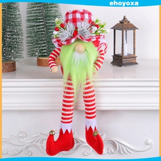 [Ehoyoxa] ตุ๊กตาคริสต์มาส ขายาว สําหรับตกแต่งโต๊ะ ปาร์ตี้คริสต์มาส