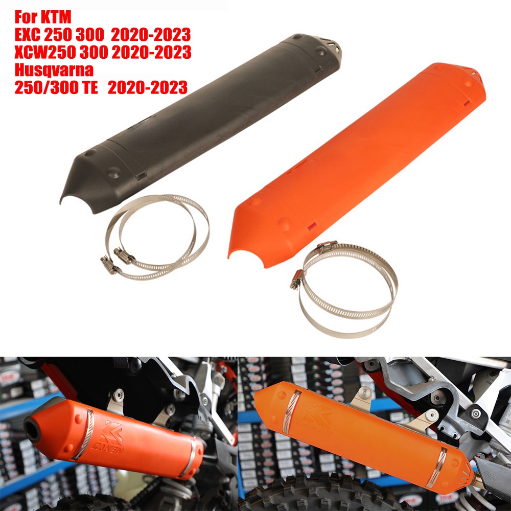 thumbnail image 2 of KTM EXC XC SX TPI 250 300 Exhaust Flange Guard Protector 2018-2021 2 of 6