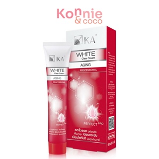 KA White Clear Cream Aging Professional 45g ครีมบำรุงผิวเข้มข้น สูตรลดริ้วรอย เนื้อเนียนละเอียด.