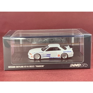 🚗Nissan Skyline GT-R R32 Pandem Rocket Bunny White รถเหล็ก Scale 1:64 ยี่ห้อ Inno64