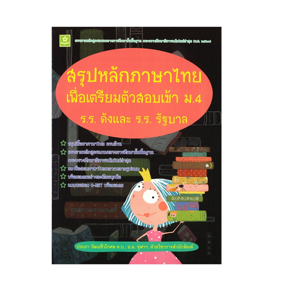 b2s-หนังสือ-สรุปหลักภาษาไทย-เพื่อเตรียมตัวสอบเข้า-ม-4