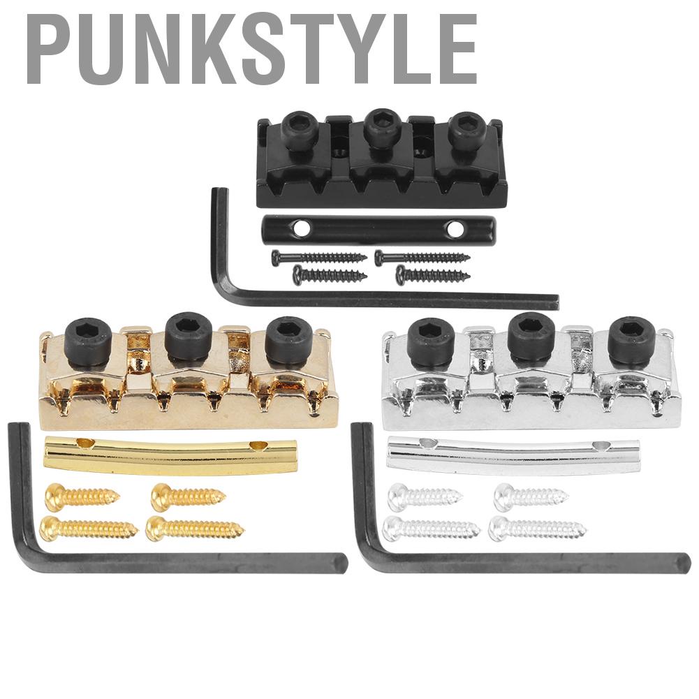 Punkstyle กีตาร์ไฟฟ้า String LOCK NUT พร้อม Headstock Retainer Bar สกรู ...