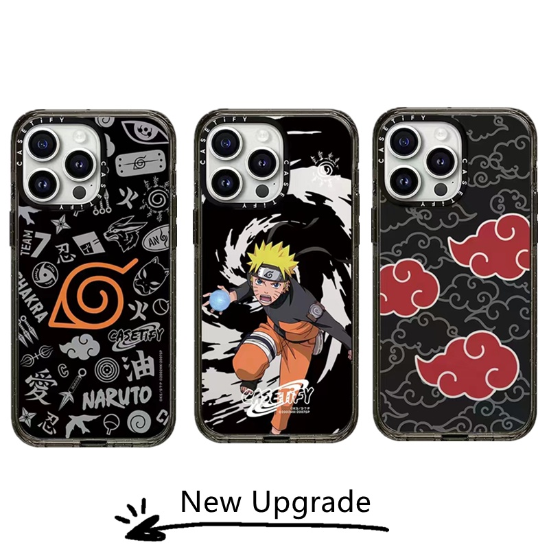 เคสโทรศัพท์มือถืออะคริลิค แบบแข็ง ลายการ์ตูนนารูโตะ Akatsuki Cloud