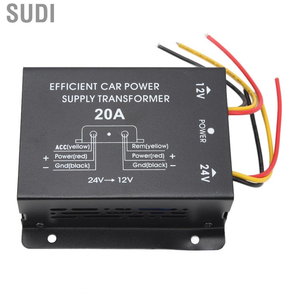 Sudi Car Power Converter 240W High Performance 24V To 12V Aluminum ...