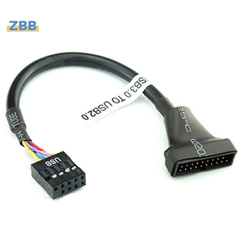 Zbb> อะแดปเตอร์เมนบอร์ด 19/20 Pin USB 3.0 Female To 9 Pin USB 2.0 Male ...
