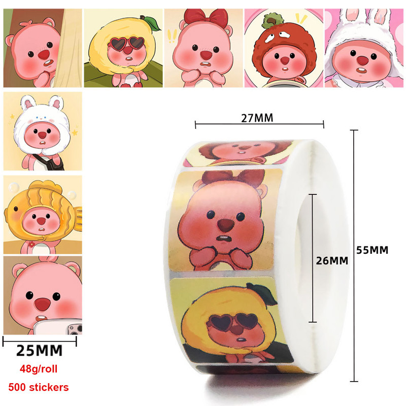 Stickable Hand Ledger ตกแต่งน่ารัก Little Beaver สติกเกอร์ปิดผนึก ...