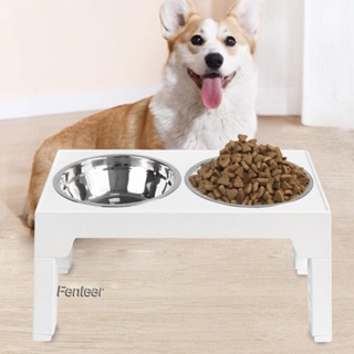 [Fenteer] ชามใส่อาหารสุนัข แบบพับได้ ปรับความสูงได้ 3.2 นิ้ว 8.7 นิ้ว 10 นิ้ว 11 นิ้ว 12.2 นิ้ว 5 ระดับ 1.1 ลิตร