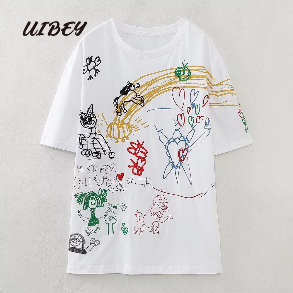 uibey-เสื้อคอลเล็ต-แขนสั้น-คอกลม-แฟชั่น-3486
