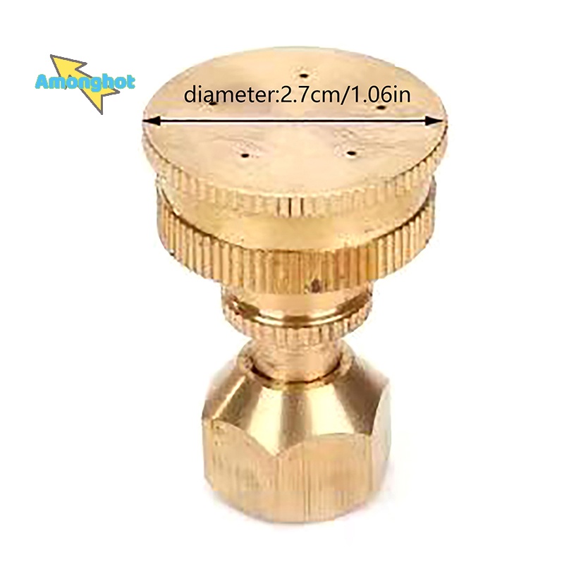 amonghot-gt-ใหม่-หัวฉีดสปริงเกลอร์-ทองเหลือง-5-หลุม-m14-ปรับได้-สําหรับรดน้ําในสวน-1-ชิ้น