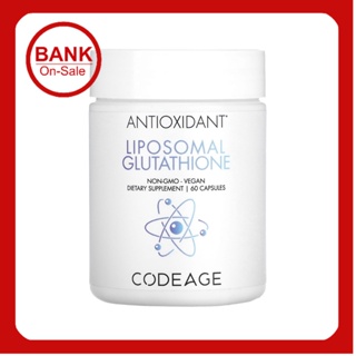 📢พร้อมส่ง 🔔  Codeage  Antioxidant  Liposomal Glutathione 250 mg  60 Capsules Setria® L-Glutathione