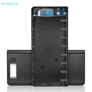 Abongsea กล่องชาร์จไฟฉาย USB คู่ 8x18650 DIY
